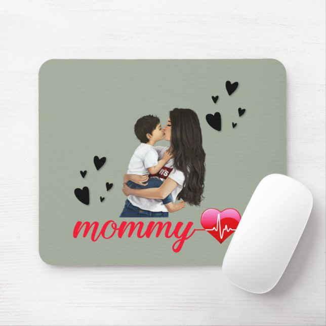 27.Proud mum,mothers day,mum birthday,gift for mum Mouse Pad (With Mouse)