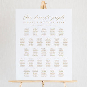 27 Tables Our Favourite People Seating Chart