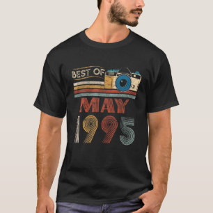27 Vintage Birthday Gifts 27 Year Old Best Of May T-Shirt