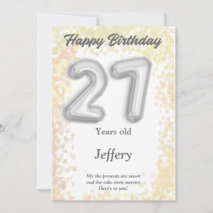 27 year old Happy Birthday card