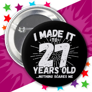 27 Year Old Sarcastic Meme Funny 27th Birthday 6 Cm Round Badge