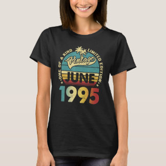 27 Year Old Vintage June 1995 27th B Day T-Shirt
