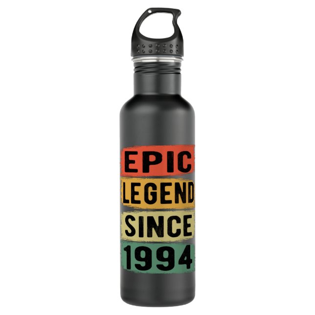 27 Years Old Bday 1994 Epic Legend 27th Birthday 710 Ml Water Bottle (Front)