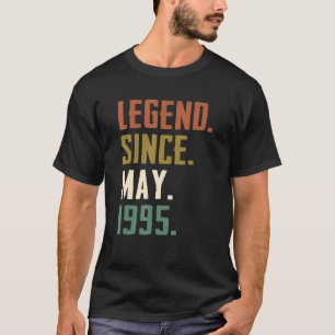 27 Years Old Legend Since May 1995 27th Birthday T-Shirt