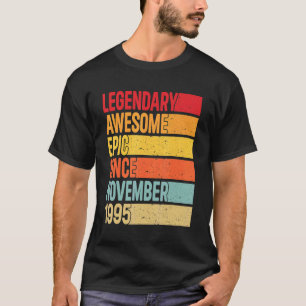 27 Years Old Legendary Epic Awesome Since Novembe T-Shirt