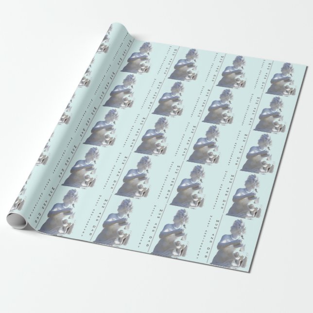 27th Anniversary Sculpture editable  Wrapping Paper (Unrolled)