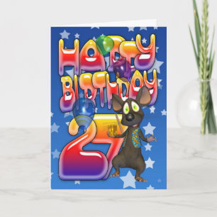 27th Birthday Card, Happy Birthday Card