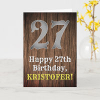 27th Birthday: Country Western Inspired Look, Name