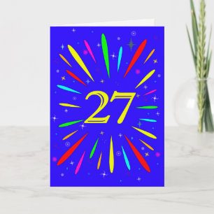 27th Birthday Explosion Card