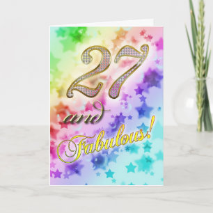 27th birthday for someone Fabulous Card