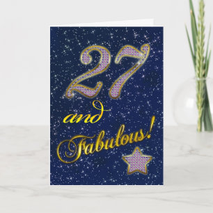 27th birthday for someone Fabulous Card