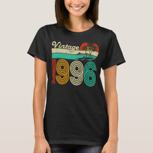 27th Birthday Vintage 1996 27 Year Old Men Women T-Shirt