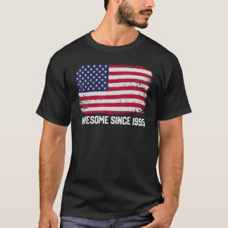 27th Birthday  Vintage  Awesome Since 1995 T-Shirt