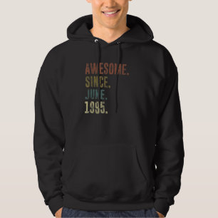 27th Birthday Vintage Awesome Since June 1995 Hoodie
