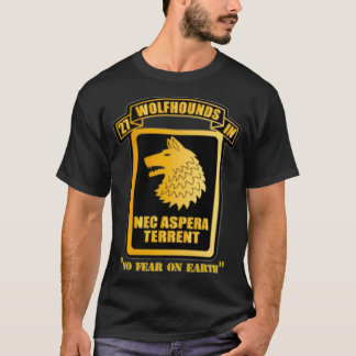 27th Infantry Regiment Wolfhounds Chest Nec Aspera T-Shirt