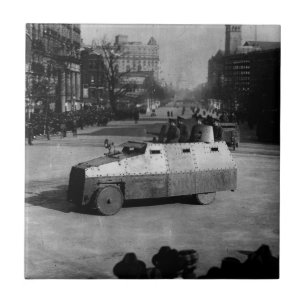 27th March 1917:  The armoured vehicle squadron Tile