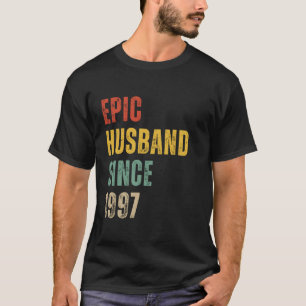27th Wedding Anniversary for Him Since 1997 Vintag T-Shirt