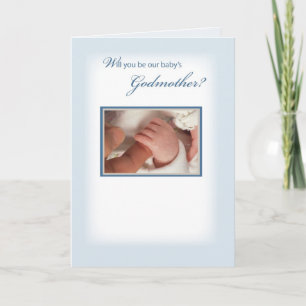 2816 Baby Boy Godmother Invitation