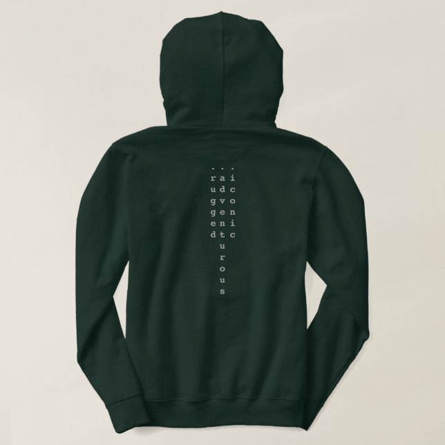 .2838 Explorative Green Hoodie (Design Back)