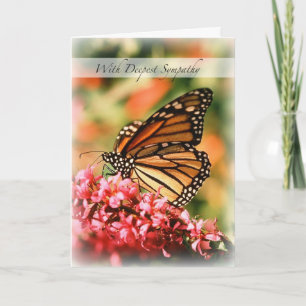 2844 Monarch Butterfly Sympathy Card