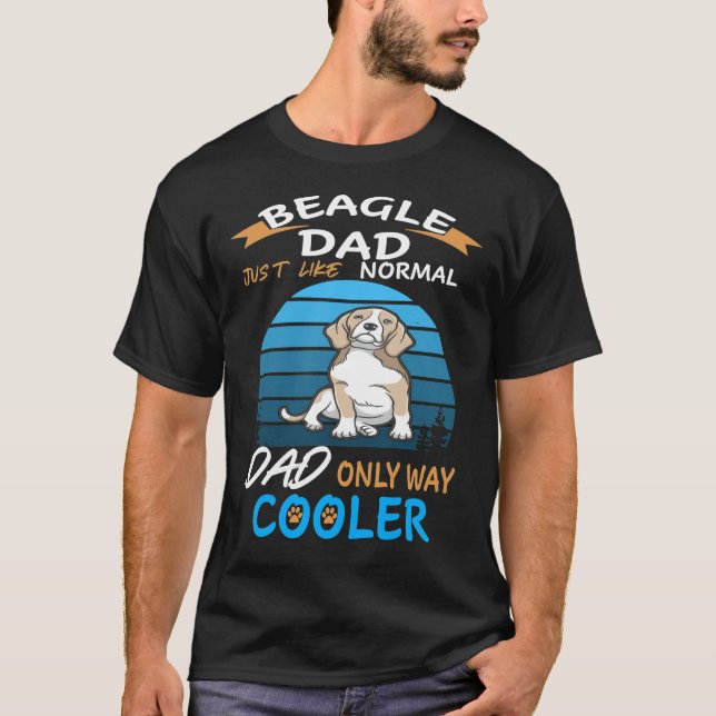 288 Dad - Beagle Dad Cooler T-Shirt (Front)
