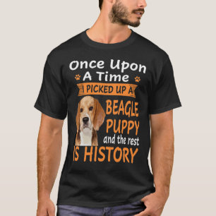 288 One Upon A Time -  Beagle Puppy T-Shirt