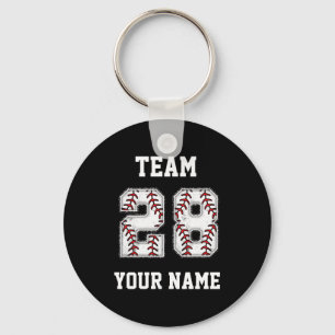 28 Baseball Key Ring