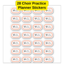 28 Choir Practice Planner Or Bullet Journal