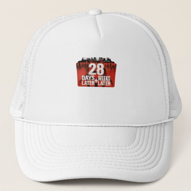 28 Days Weeks Later Double Film Collection Folder  Trucker Hat (Front)