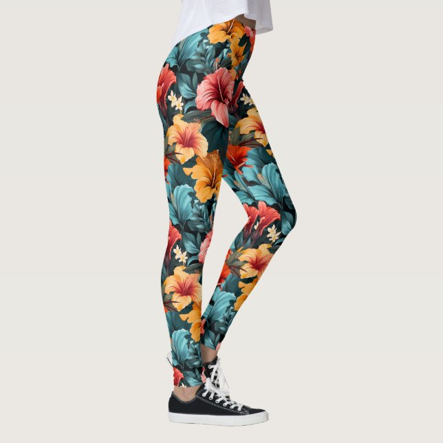 #28 Floral Pattern Leggings (Right)