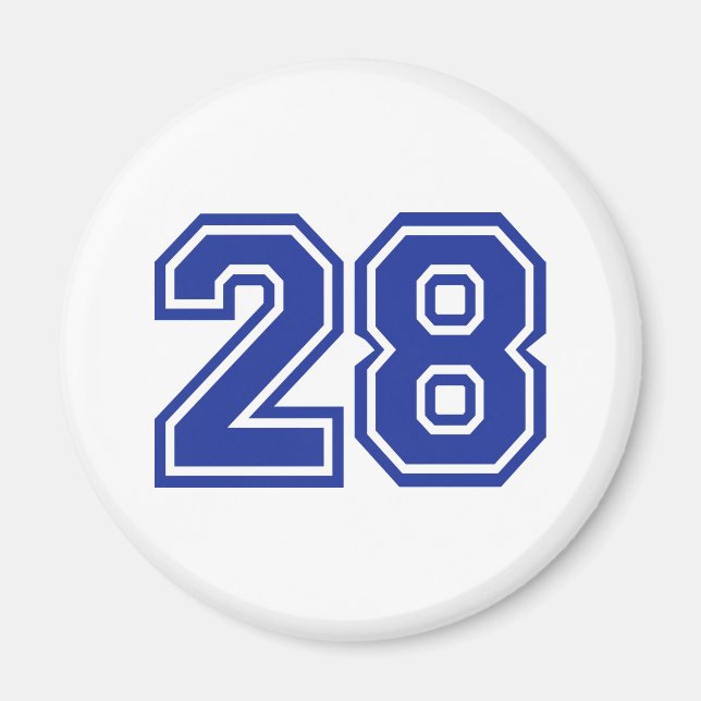 28 - number magnet (Front)