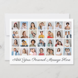 28 Photo Collage Add Your Greeting Editable Colour Invitation