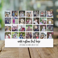 28 Photo Collage Grid - 2 Text boxes - black white