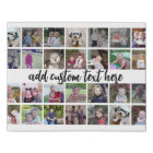 28 Photo Collage Grid - Script Text - black white