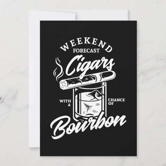 28.Weekend Forecast Cigars With A Change Of Bourbo Save The Date (Front)