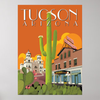 28"x20" Hotel Congress - Tucson, Arizona Poster