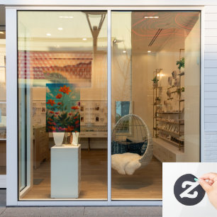 28" x 40" Floral Transparent Custom Cut 