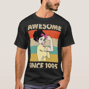 28 Year Old Awesome Since 1995 28th Birthday T-Shirt