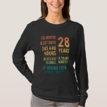 28 Years Married Funny 28th Wedding Anniversary T-Shirt<br><div class="desc">28 Years Married Funny 28th Wedding Anniversary</div>