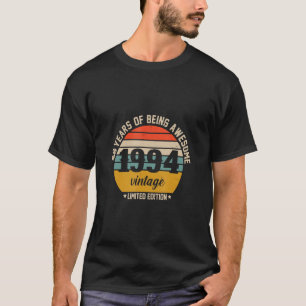 28 Years Of Being Awesome 1994 Vintage  Birt T-Shirt