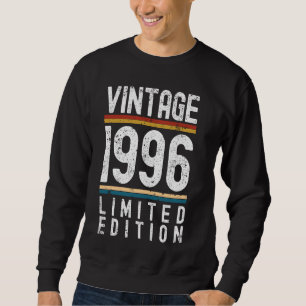 28 Years Old Vintage 1996 28th Birthday Decoration Sweatshirt