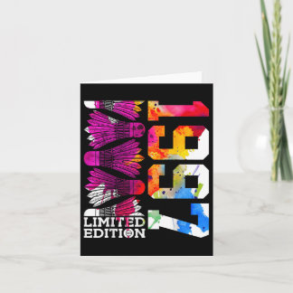 28th Birthday Badminton Limited Edition 1997  Card