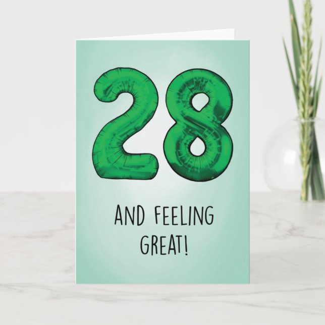 28th Birthday Card (Front)