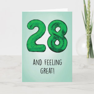 28th Birthday Card