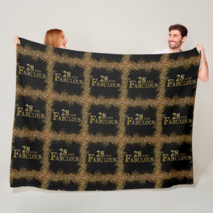 28th Birthday Fleece Blanket