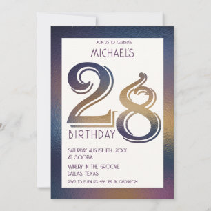 28th birthday invitation