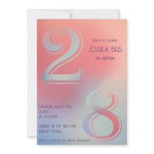 28th birthday invitation