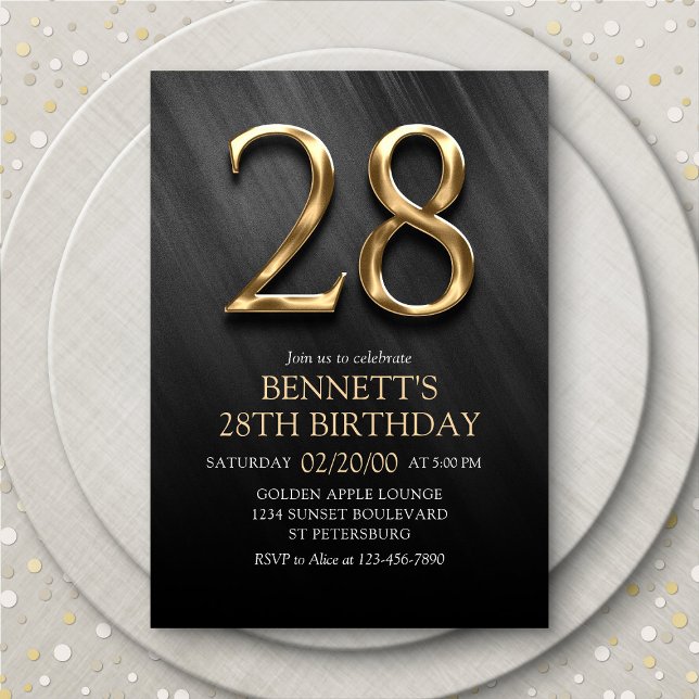 28th Birthday Invitation (Creator Uploaded)