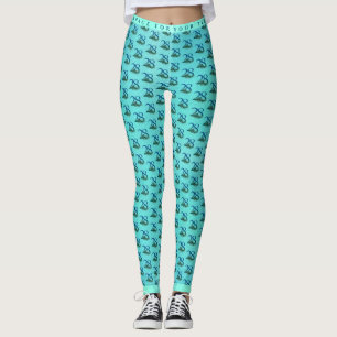 28th Birthday or Anniversary Peacock Feathers Leggings