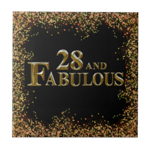 28th Birthday Tile